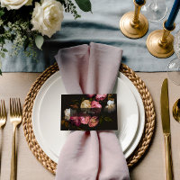 Düster florale Hochzeit in dunkler Romantik Schwar