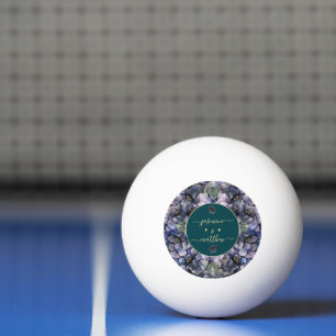 Düstere schwarze Blumenklassiker Paarnamen Hochzei Tischtennisball
