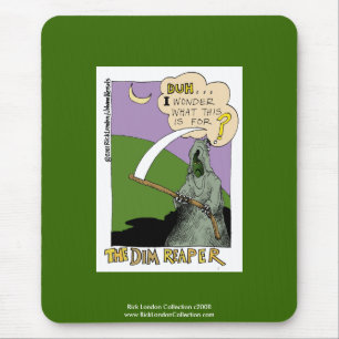 Düstere Sense-Halloween-lustige Cartoon-Mausunterl Mousepad