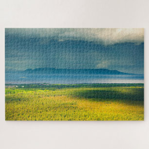 Düsterer Blick auf Lake Superior Sleeping Giant Puzzle