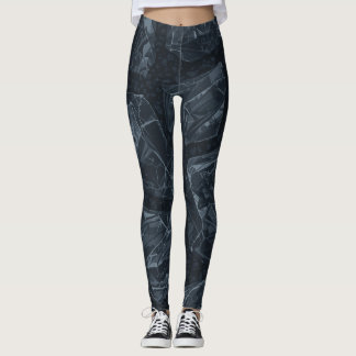 Düsterer Felsen Coole Leggings Dunkler Grunge Stei
