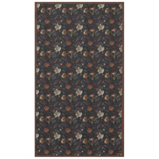 Düsteres florales Noir-Muster Tischdecke