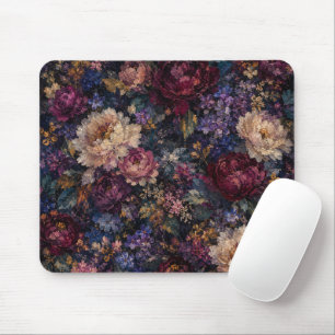 Düsteres gotisches botanisches impressionistisches mousepad