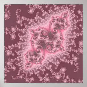 Düsteres rosa Quallen-Plakat Poster