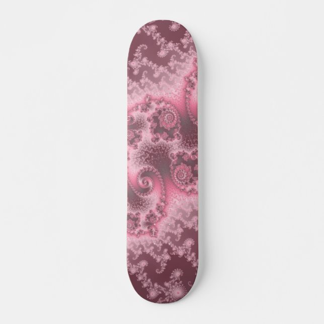Düsteres rosa Quallen-Skateboard Skateboard (Vorne)