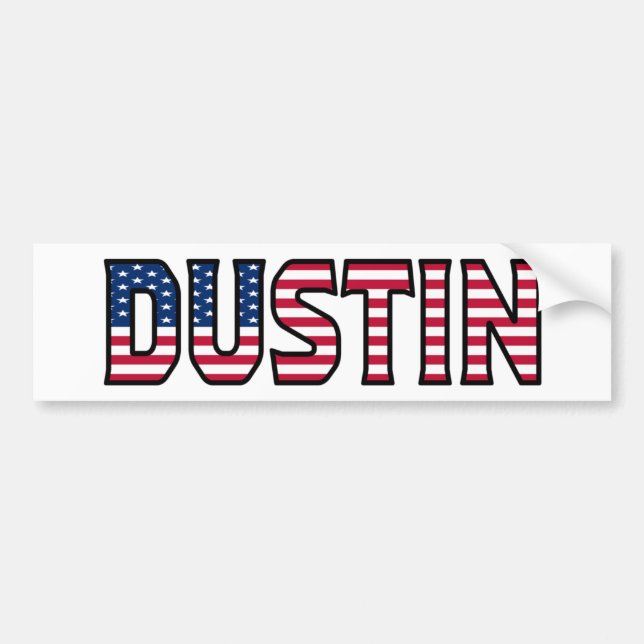 Dustin Name Vorname USA Aufkleber Sticker Auto Autoaufkleber (Vorne)