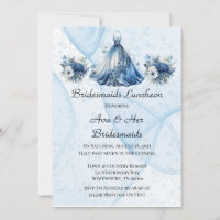 Dusty Alcohol Ink Dress Bridesmaids Luncheon