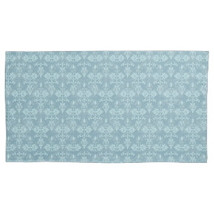 Dusty Aquamarin Damask Muster Viktorianisch Boho Kissenbezug