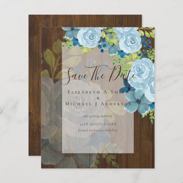 DUSTY BLAUE BLUES RETT DATES - HAUSHALT (Vorne/Hinten)