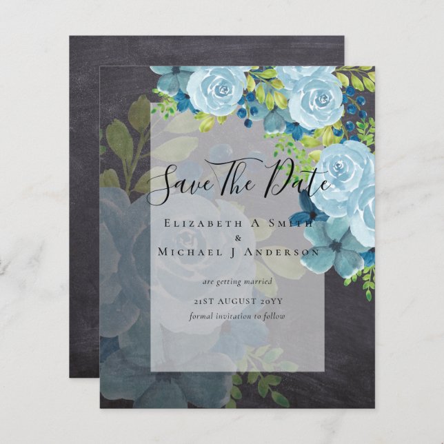 DUSTY BLAUE BLUES RETT DATES - HAUSHALT (Vorne/Hinten)