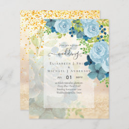 DUSTY BLAUE BLUWERS WEDD INVITES - HAUSHALT