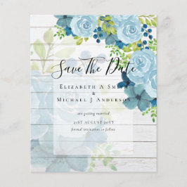 DUSTY BLAUE BLUWERS WEDD INVITES - HAUSHALT FLYER