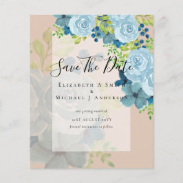 DUSTY BLAUE BLUWERS WEDD INVITES - HAUSHALT FLYER