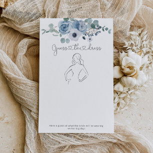Dusty blauen Blumen Guess das Kleid Brautspiel