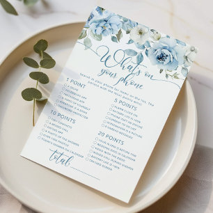 Dusty blauen Blumen, was auf Ihrem Handy Bridal-Sp