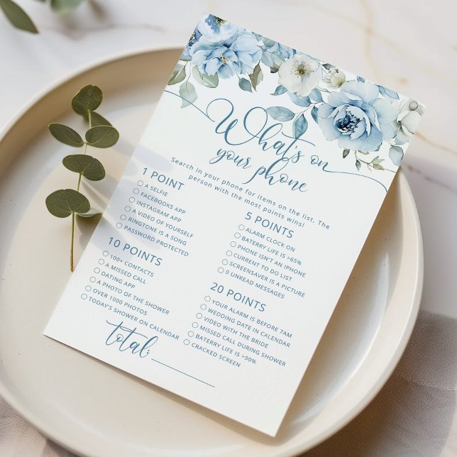 Dusty blauen Blumen, was auf Ihrem Handy Bridal-Sp (Von Creator hochgeladen)