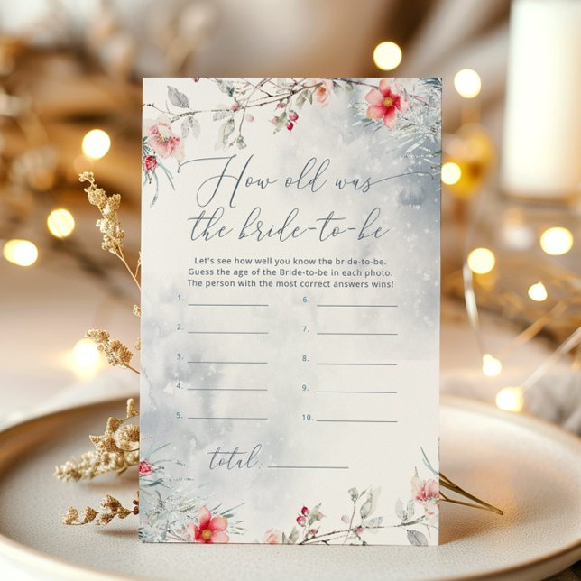 Dusty blauer Winter Wie alt war die Braut, um Spie (Von Creator hochgeladen)