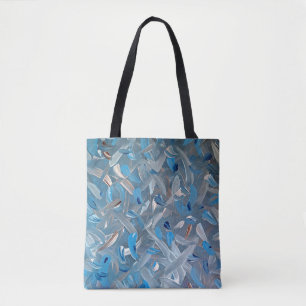 Dusty Blue Abstrakt Tote Bag