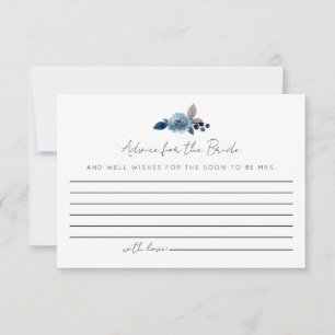 Dusty Blue Advice für die Bride Cards RSVP Karte