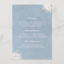 Dusty Blue and Gipskraut Wedding Information