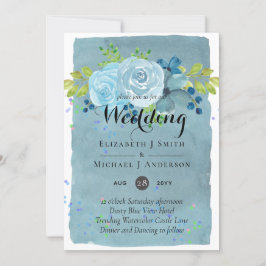 Dusty Blue Aquamarin Wedding Trending Budget