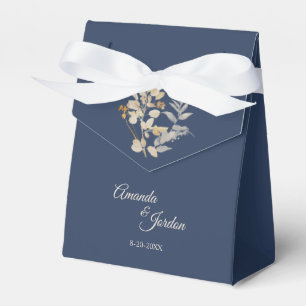 Dusty Blue Autumn Boho Wedding Zent Favor Box Geschenkschachtel