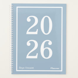 Dusty Blue Big Year Large Planner Planer
