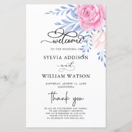 Dusty Blue Blätter Blush Pink Rose Hochzeitfeier