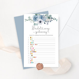 Dusty Blue Blumenbridal Emoji Pictionary