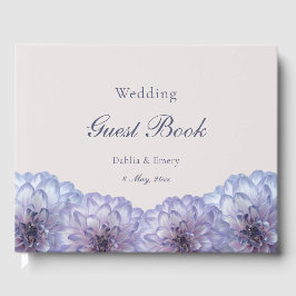 Dusty Blue Blush Pink Blues Hochzeit Gästebuch