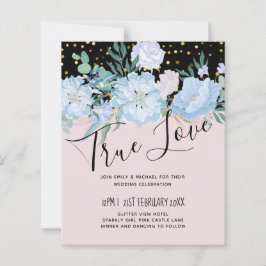 Dusty Blue Blush Pink Blues Hochzeitsbudget