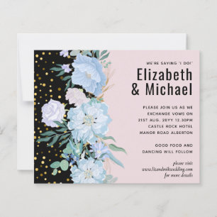 Dusty Blue Blush Pink Blues Hochzeitsbudget