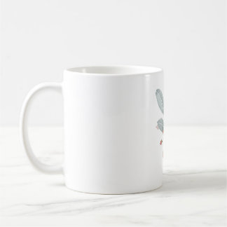 Dusty Blue & Blush Watercolor Accent Classic Mug  Kaffeetasse