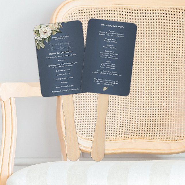 Dusty Blue Boho Vintag Rose Bouquet Wedding Fächer (Von Creator hochgeladen)