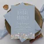 Dusty Blue Boho Wildblume Bridal Brunch Dusche Einladung<br><div class="desc">Minimalistische Wildblume Boho Elegant und Moderne Script Bridal Brunch - Brautparty für Herbst,  Winter,  Frühling oder Sommer Einladungen - beinhaltet eine wunderschöne und elegante Schrift Typografie für die besondere Braut zu sein vor Hochzeiten.</div>