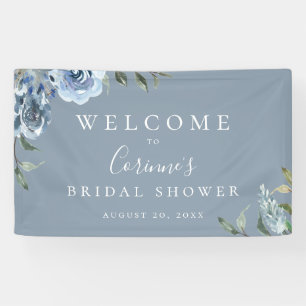 Dusty Blue Botanical Banner