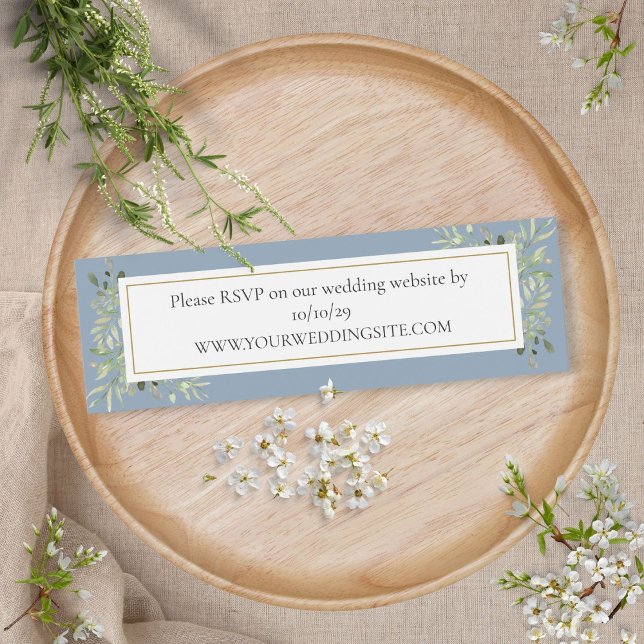 Dusty Blue Botanical Greenerity Wedding Website UA (Von Creator hochgeladen)