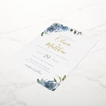 Dusty Blue Botanical Wedding