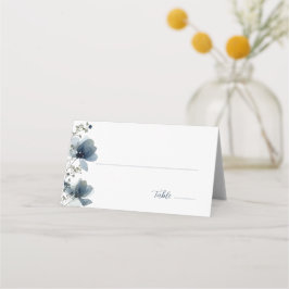 Dusty Blue Botanical Wedding Platzkarte