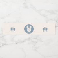 Dusty Blue Bow Krawatte Babydusche
