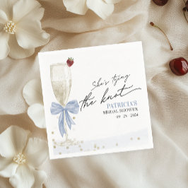 Dusty Blue Bow Sie bindet das Brautparty des Knote Serviette