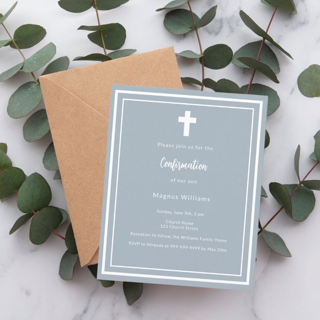 Dusty Blue Boy Confirmation (Von Creator hochgeladen)