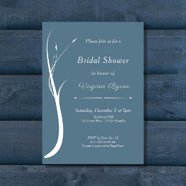 Dusty Blue Bridal Dusche Einladung