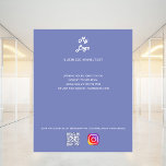 Dusty Blue Business Logo qr Codeinstagramm Flyer<br><div class="desc">Personalisieren Sie Ihr Firmenlogo,  Ihren Namen,  Ihre Adresse,  Ihren Text,  Ihren eigenen QR-Code und fügen Sie ihn Ihrem Instragentenkonto hinzu. Dusty blauer Hintergrund.</div>