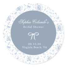 Dusty Blue Chinoiserie Babydusche
