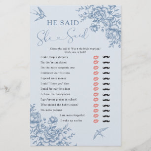 Dusty Blue Chinoiserie Bridal sagte sie