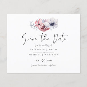 Dusty Blue Coral Floral Wedding Rett Date Budget