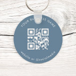 Dusty Blue Custom Business Qr Code Scan Schlüssela Schlüsselanhänger<br><div class="desc">Werben Sie für Ihr Unternehmen mit diesem einfachen Schlüsselanhänger,  mit individuellem QR-Code & Text. Fügen Sie einfach Ihren QR Code und andere Details hinzu,  indem Sie auf die Option "Personalisieren" klicken.</div>