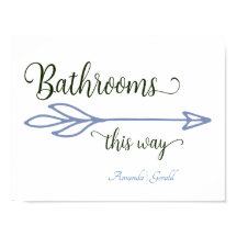 Dusty Blue Dusk Bäder auf diesem Weg Arrow