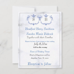 Dusty Blue Elegant White Gray Blumenherz Hochzeit Save The Date